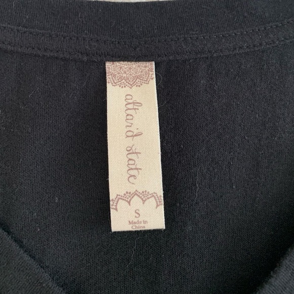 Altar'd State Black V-Neck Twist Front Tee - Picture 6 of 16